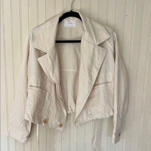 OAK + FORT Cream Utility Jacket